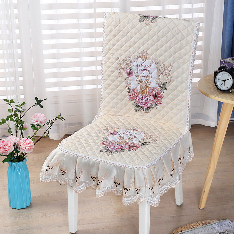 Cover cushion can yi dian dining chair cover cover general one backrest Siamese deng zi tao tablecloth fabric cushion