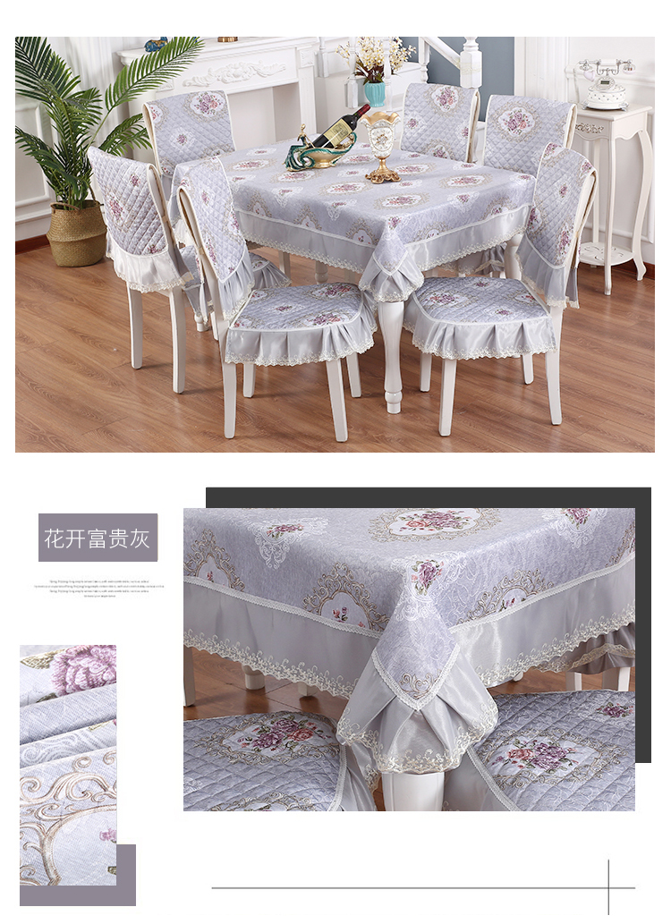 Ghế ăn đệm đặt bàn ăn bọc ghế hiện đại tối giản hộ gia đình chung bàn cà phê khăn trải bàn bằng vải cotton nhỏ tươi - Khăn trải bàn khăn trải bàn caro đỏ