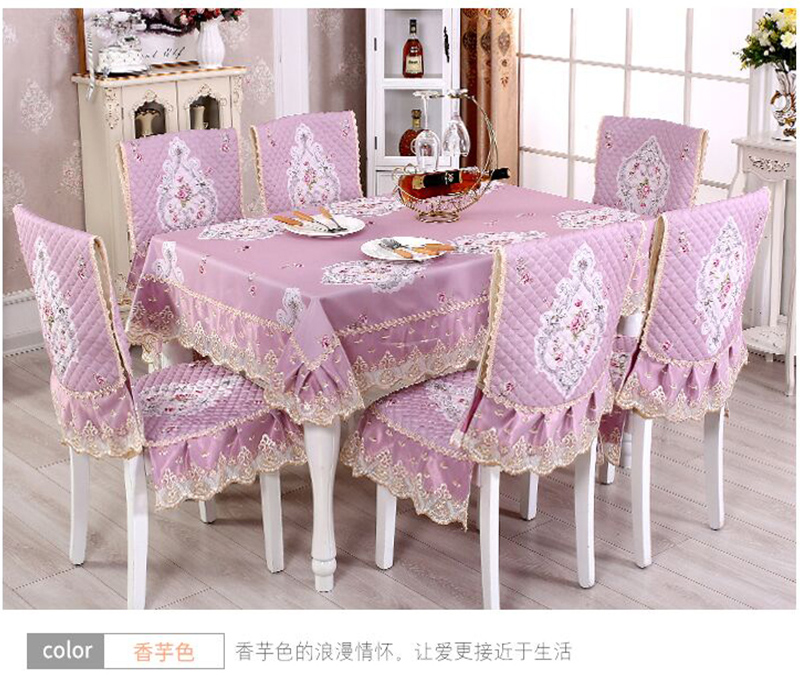Ghế ăn đệm đặt bàn ăn bọc ghế hiện đại tối giản hộ gia đình chung bàn cà phê khăn trải bàn bằng vải cotton nhỏ tươi - Khăn trải bàn khăn trải bàn caro đỏ