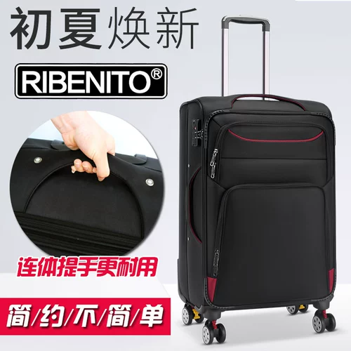 Мужской вместительный и большой универсальный чемодан, коробка, ткань оксфорд, 24 дюймов