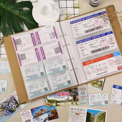 Travel ticket photo album ticket couple Favorites Collection book travel record Korean version collection paper