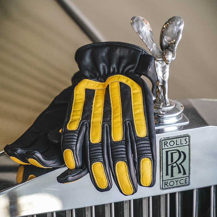 Vintage Harley motorcycle Motoqiu spring and Autumn four seasons riding leather goatskin touch prisoner gloves