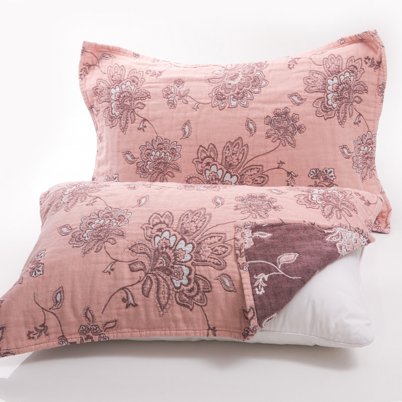 Pillow towel pure cotton in single high-end pair European antibacterial couple whole cotton pillow towel northern European wind