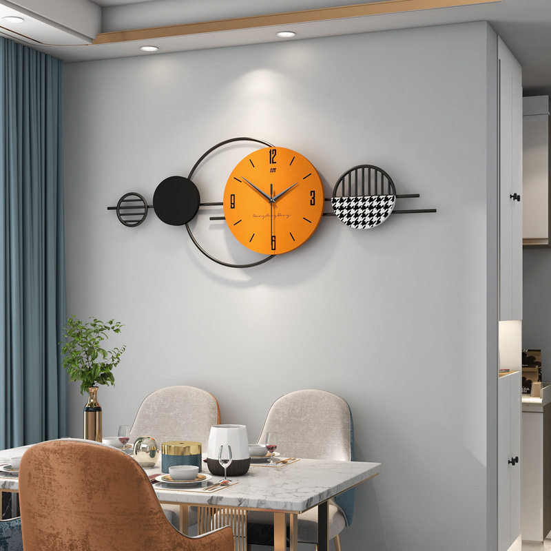 Nordic modern clock wall clock living room creative personality network red fashion decoration atmospheric silent home clock