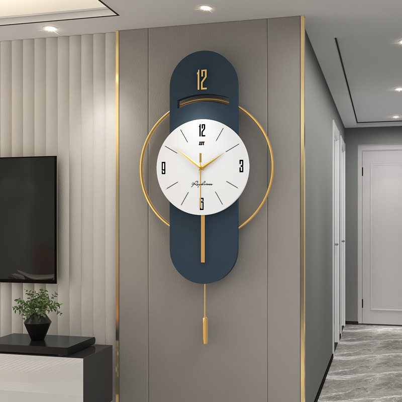Nordic Watch Living Room Personal Creative Household Wall Clock Fashion Modern Simple Atmospheric Clock Art Light Luxury Watch