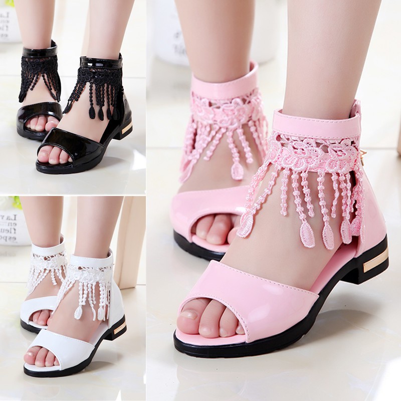 Girl sandals Summer 2019 new Fashion Korean version Children's Roman shoes CUHK Boy soft-bottom little girl Princess Shoe