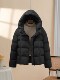 Puff down jacket women's short 2025 new fashionable style 90 white duck down hooded thickened warm winter hot style