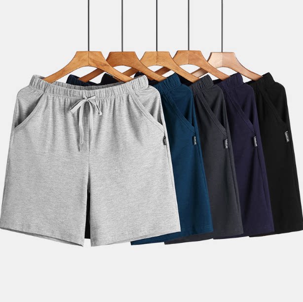 Sleeping Pants Men Modale Pure Cotton Summer Loose large size 50% Pants Thin style Home Shorts Men Casual Casual Shorts