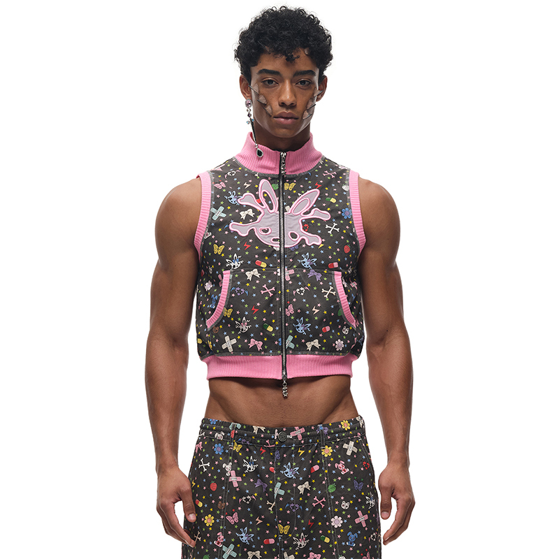 Cfierce Small Sticker Printed Vest