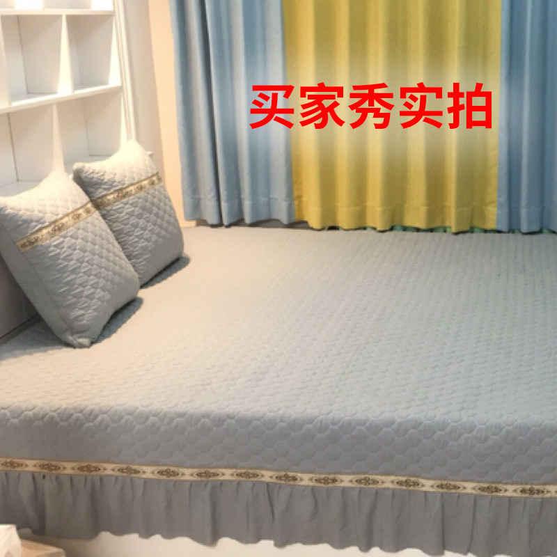 Nordic Kang cover set tatami sheets are custom made non-slip with skirt Kang single large Kang cushion European style padded skirt