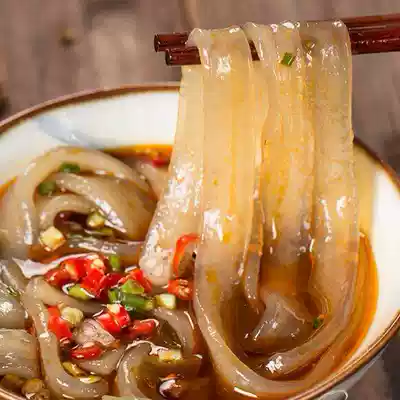 Authentic Sweet potato vermicelli 500g Sichuan specialty hot pot ingredients Sichuan flour wide powder Sweet potato skin starch Sweet potato vermicelli