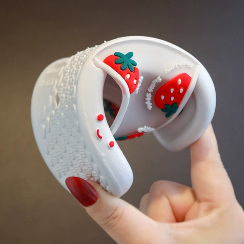 Детские летние тапочки, детская нескользящая обувь, детский наряд маленькой принцессы, слайдеры, мягкая подошва, семейный стиль