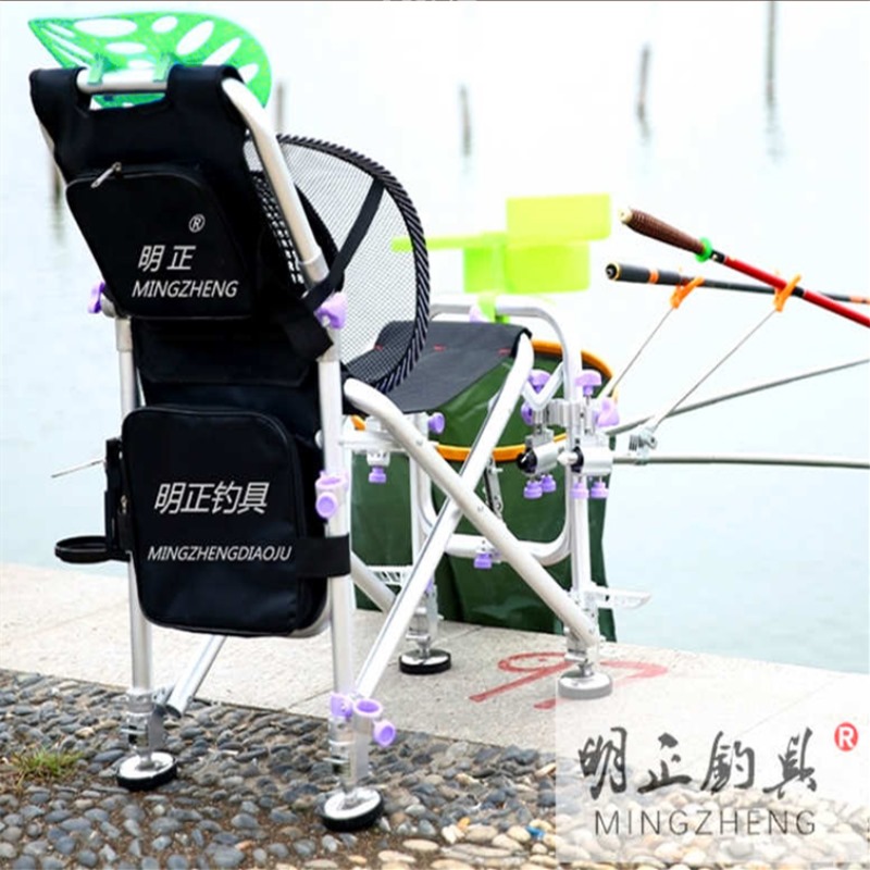 All-terrain fishing chair new fishing chair multi-functional folding recliner ultra-light table fishing chair European competitive fishing stool