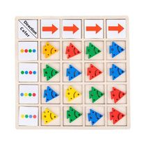 Interactive Puzzle Board Geometric Colorful Educational