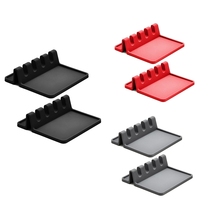 2Pcs Silicone Spoon Rest for Stove Top with Drip PadUtensil