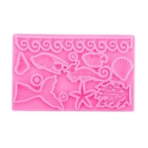 3D Ocean Theme Silicone Rubber Food Safe Mould
