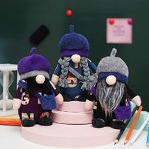 School Season Mascot Doll Ornaments with Schoolbag