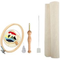 Thick Wool Embroidery Needle Set with Wooden Handle Craft