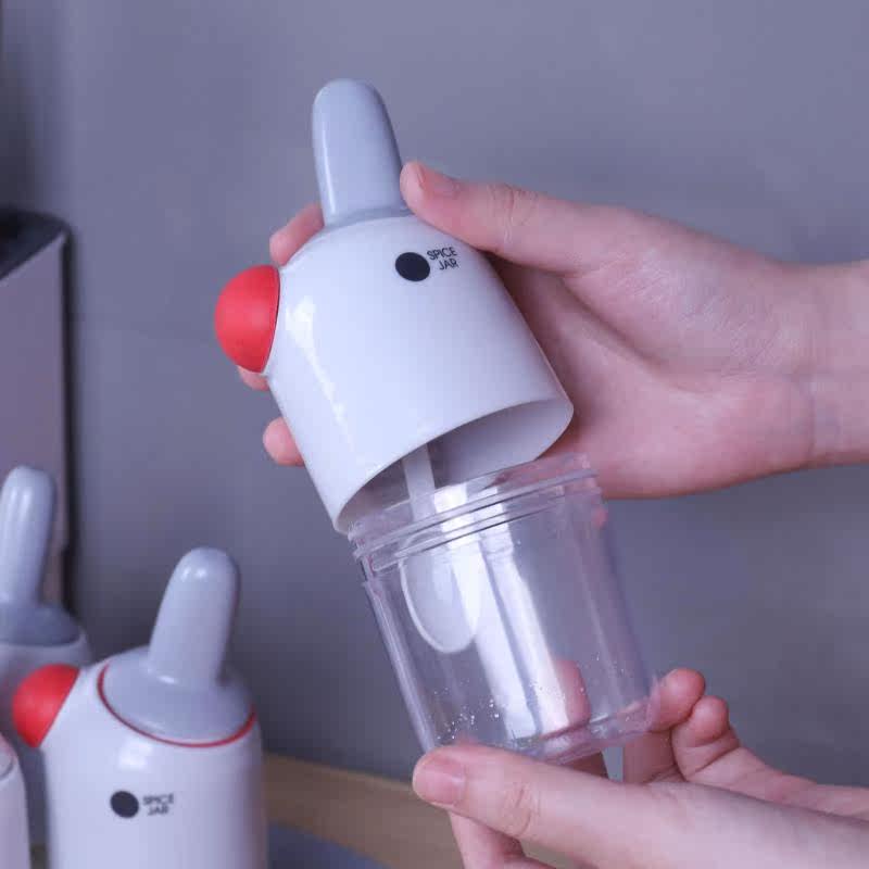 In 1 Seasoning Jar Pepper Salt Shakers Spoon And