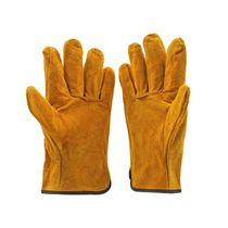A Pair Set Fireproof Durable Cow Leather Welder Gloves