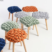 Nordic Ottoman Makeup Stool Designer Photo Fashion Velvet