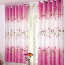 Butterflies Curtain Semi-Blackout Polyester Short Window
