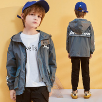 Snow fly boy jacket spring 2021 new Zhongda childrens spring and autumn childrens clothing jacket brand Yangqi