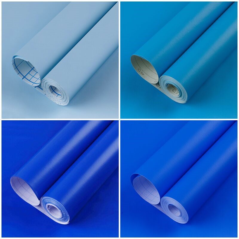 Instant sticker self - adhesive waterproof sticker Paper Paper Desk renovated in Light Blue Children's Room Kindergarten Wallpaper