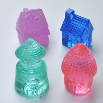 Children Plastic Acrylic Mushroom House Interactive Male Girl Over Home Game Puzzle Early Teaching Toy Jewel