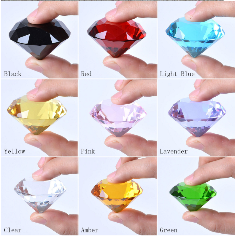 Transparent simulation crystal glass diamond reward gem toys Children children treasure props ornaments Jewelry gifts
