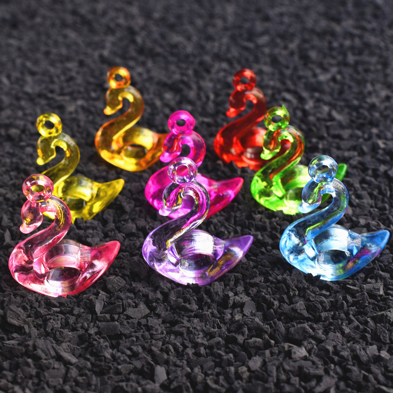 Children's acrylic crystal small swanky butterfly animal pendant male and female child hands-on DIY string of toy accessories