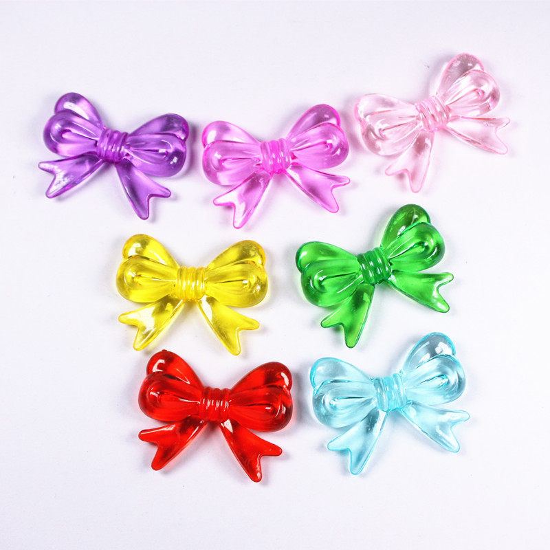 Large Bowknot Children's Handmade Creative DIY Acrylic Beaded Accessories Children's Imitation Crystal Toys