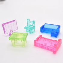Childrens plastic acrylic TV sets Sofa Bed Table Interactive Male Girls Home Puzzle Early Education Toys Jewel