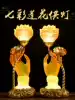 Plug-in for Buddha lamp LED Colorful Crystal Lotus Lamp for Buddha Lamp Glass Buddha Lamp for Buddha Front lamp for God of Wealth Guanyin Lamp