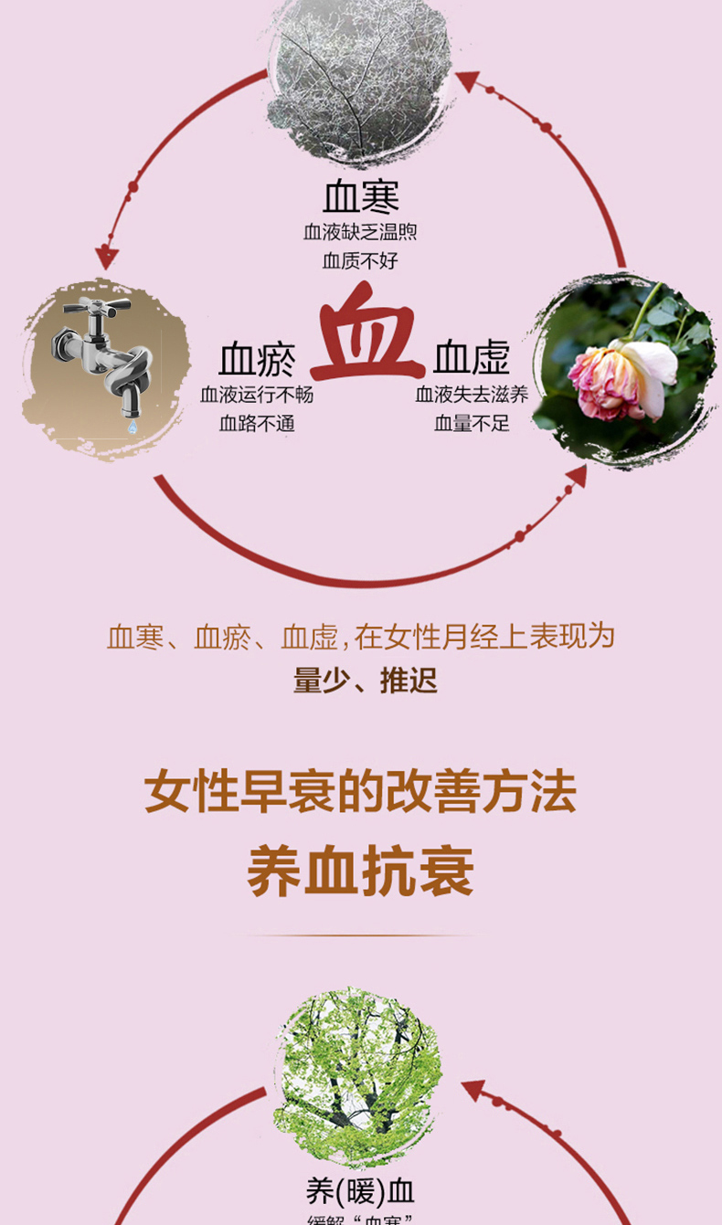 汇仁牌 女金胶囊 24粒 调经养血理气 图4