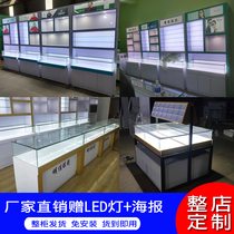 Cabinet family optical shop display cabinet display cabinet props display cabinet decorative solid wood glasses frame display shelf storage counter