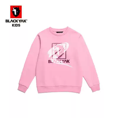 BLACKYAK Bureyak children Spring and Autumn long sleeve round neck T-shirt sports leisure thick cotton T children's clothing FZK433