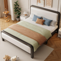 Fer Art Bed Modern Simplicity About 1 8 m Double Iron Bed Reinforcement Thickening 1 5 Single Bed Simple Economy Type Iron Frame Bed