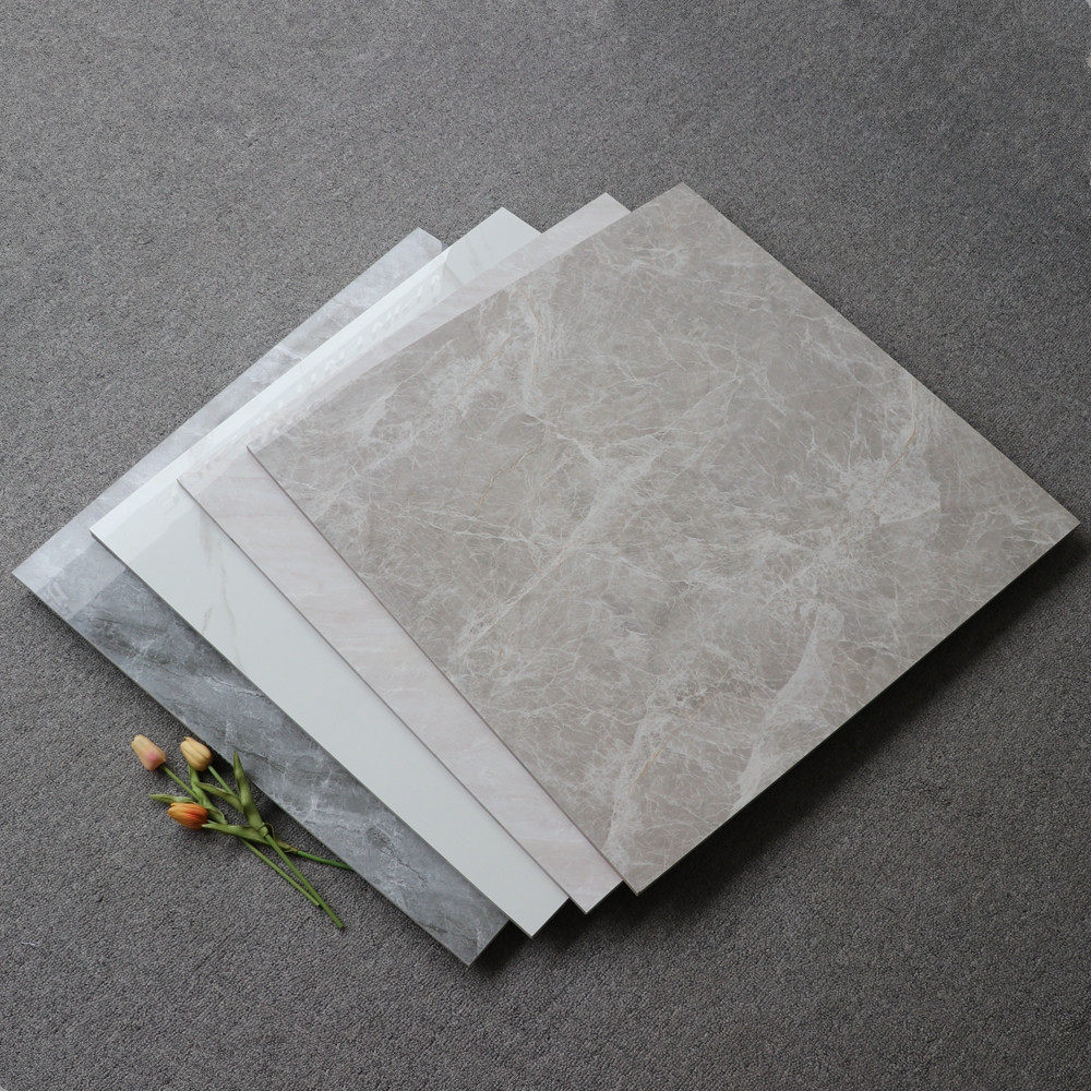 Gray whole body marble tile 800x800 hotel living room floor tile all-porcelain polished tile full-polished glazed floor tile