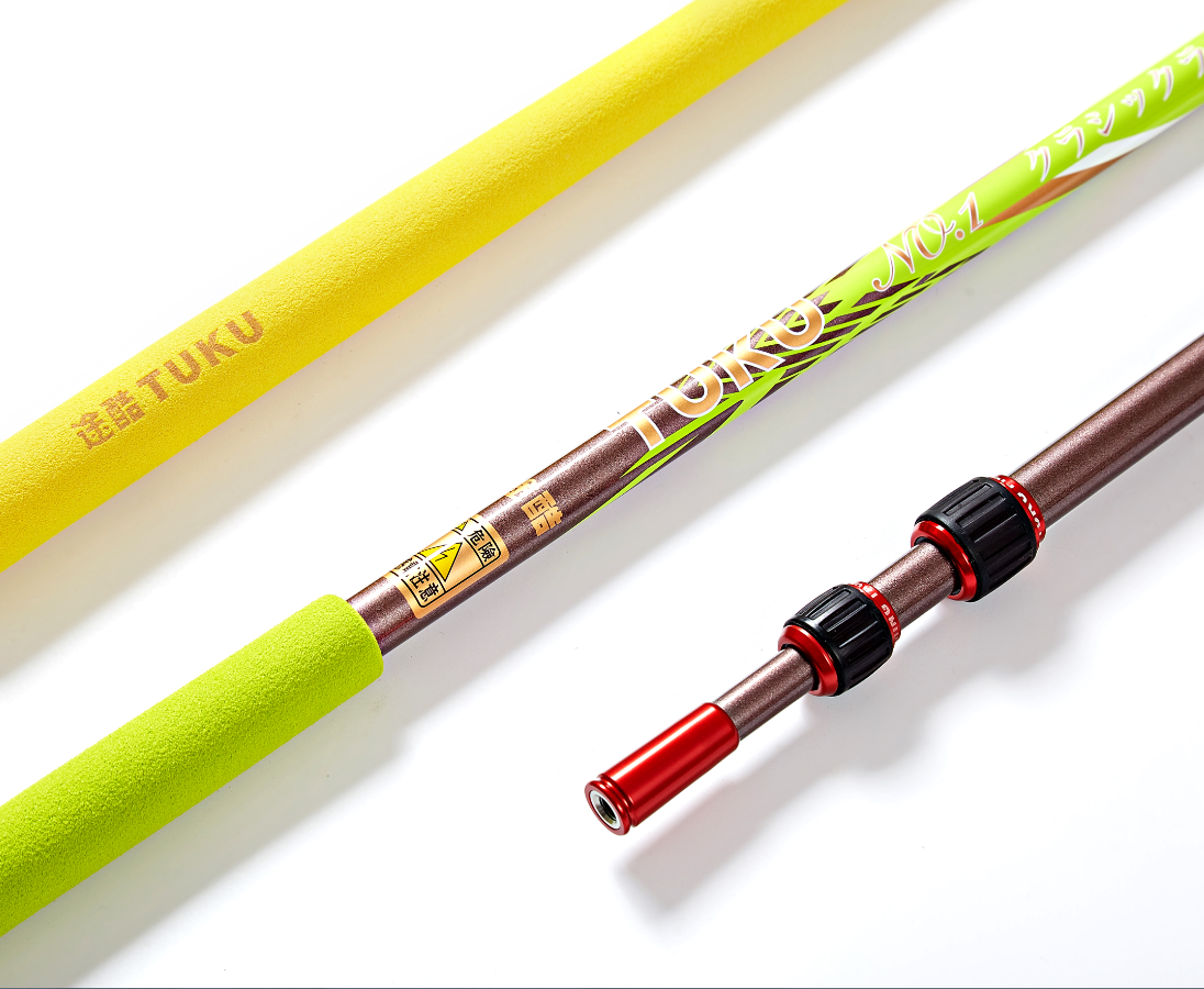 Tuku copy net pole carbon fiber 3-section telescopic copy net pole 270cm flying copy raft fishing copy net pole