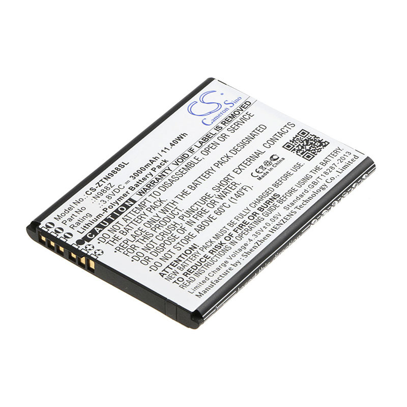 CS is suitable for ZTE N988Z large-capacity mobile phone battery N988Z 3000mah