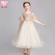 Girls Champagne Dress Princess Dress 5 Summer 6 Trang phục piano 7 Concert 8 Áo choàng tốt nghiệp Sinh nhật lần thứ 12 - Váy trẻ em