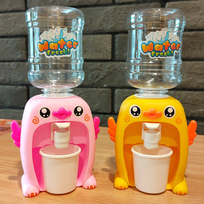 Children's drinking water dispenser Dressed House Wine Toy Fun Cute Pig Pressed Out Water Emulation Drink Machine Boy Girl Fruit Juicer