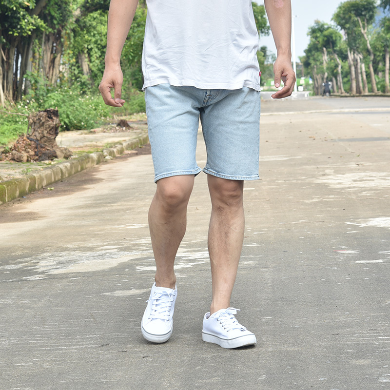 American Levi's 501 Summer Denim Shorts for Men, Mid-Waist, Straight-Cut, American Style, Slightly Stretchy 36512-0231 American Levi's 501 Summer Denim Shorts for Men, Mid-Waist, Straight-Cut, American Style, Slightly Stretchy 36512-0231