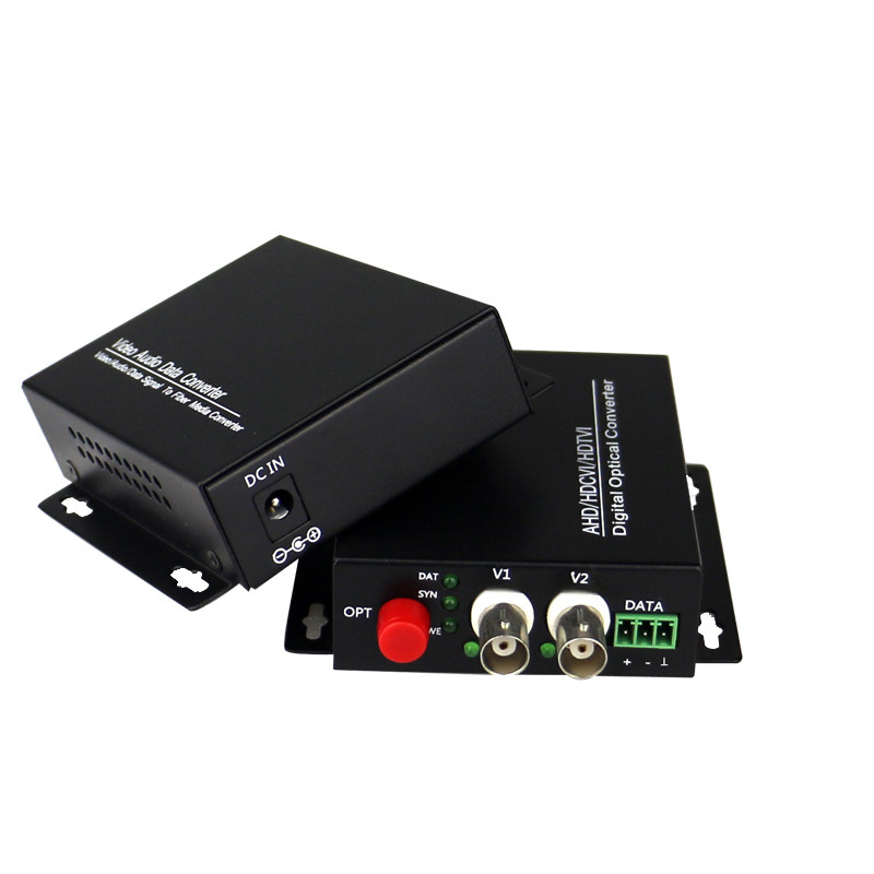 2-way coaxial high-definition HDVI digital film optical fiber optical transceiver to support Haikang HDVI cameras 1080P