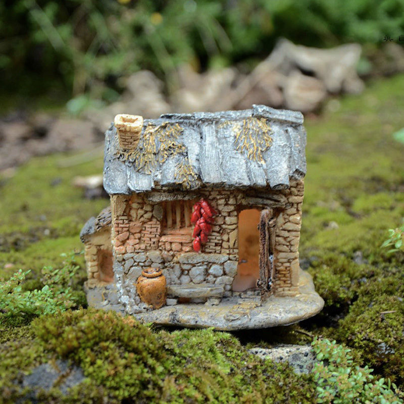 House Pendulum Pieces Home Decorations Creative Micro Landscape Mini Simulation Architecture Model Bonsai Resin
