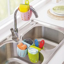 Sink storage bag dishwashing brush hanging bag hanging basket storage rack drain bag drain basket kitchen set small goods storage rack
