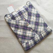 Day single pure cotton double layer gauze short sleeves 5 Pants Suit Color Weave Plaid Pure Cotton Lace Summer Break Yard