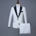 Trang phục nam hợp xướng sân khấu phù hợp với studio chụp ảnh chụp ảnh nam màu trắng lưu trữ phù hợp với nghi lễ quần âu Suit phù hợp