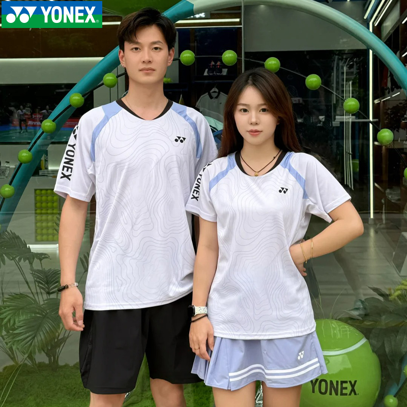 Yonex 2024 New Badminton Uniforms, Competition Uniforms, Men's and Women's Team Uniforms, Quick-Drying T-Shirts 210244 Yonex 2024 New Badminton Uniforms, Competition Uniforms, Men's and Women's Team Uniforms, Quick-Drying T-Shirts 210244